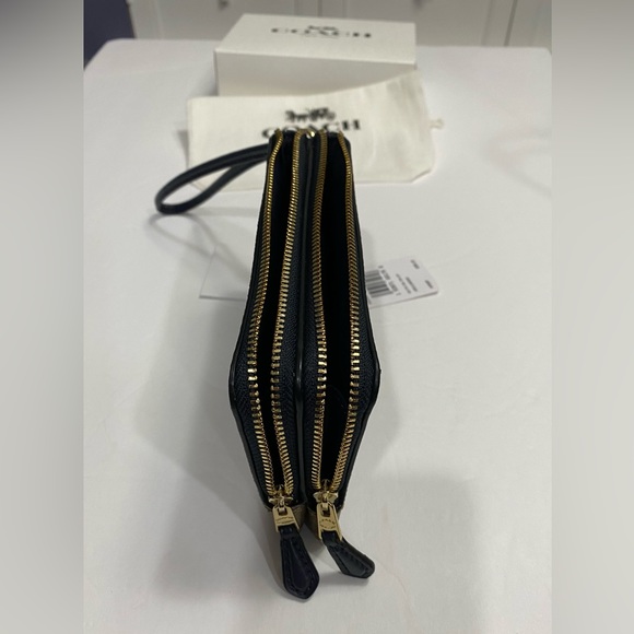 NWT COACH Signature Wristlet Double Zip - Picture 7 of 11